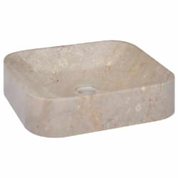 VidaXL Lavabo marbre 40x40 cm - Gris