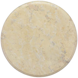 Dessus de table Crème Ø40x2,5 cm Marbre