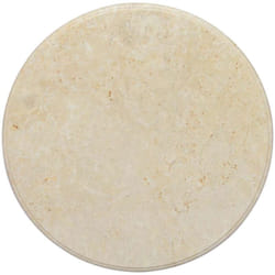 Dessus de table Crème Ø60x2,5 cm Marbre Vidaxl