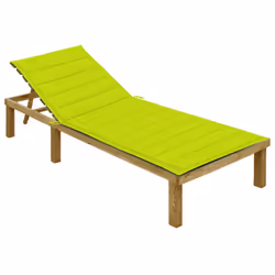 VidaXL 3065830, Linge, Siège rembourré, Bois de pin, Vert, Polyester, 2 m
