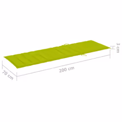 VidaXL 3065830 chaise d'extérieur Linge Siège rembourré Bois de pin Vert - Vue supplémentaire 8