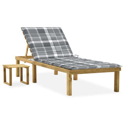 VidaXL 3065848 chaise d'extérieur Linge Siège rembourré Bois de pin