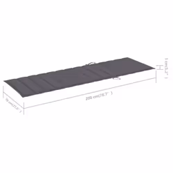 VidaXL 3065849 chaise d'extérieur Linge Siège rembourré Bois de pin Anthracite - Vue supplémentaire 8