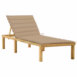 VidaXL 3065852, Linge, Siège rembourré, Bois de pin, Beige, Polyester, 2 m