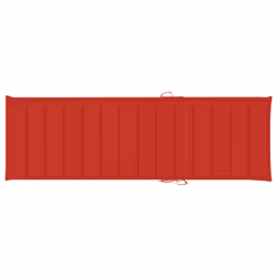 VidaXL 3065855 chaise d'extérieur Linge Siège rembourré Bois de pin Rouge - Vue supplémentaire 5