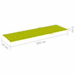 VidaXL 3065860 chaise d'extérieur Linge Siège rembourré Bois de pin Vert - Vue supplémentaire 8