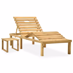 VidaXL 3065870 chaise d'extérieur Linge Siège rembourré Bois de pin Rouge