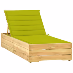 VidaXL 3065920, Linge, Siège rembourré, Bois de pin, Vert, Polyester, 680 mm