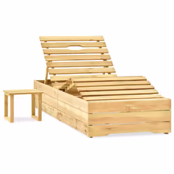 VidaXL 3065959 chaise d'extérieur Linge Siège rembourré Bois de pin Vert