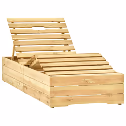 VidaXL 3065959 chaise d'extérieur Linge Siège rembourré Bois de pin Vert