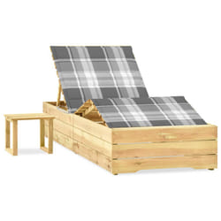 VidaXL 3065968 chaise d'extérieur Linge Siège rembourré Bois de pin