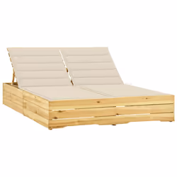 VidaXL 3065971, Linge, Siège rembourré, Bois de pin, Crème, Polyester, 1350 mm