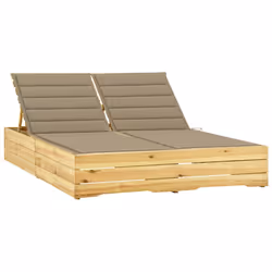 VidaXL 3065972, Linge, Siège rembourré, Bois de pin, Beige, Polyester, 1350 mm