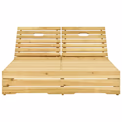 VidaXL 3065980 chaise d'extérieur Linge Siège rembourré Bois de pin Vert