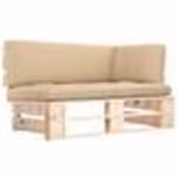 vidaXL Canapé d'angle palette de jardin bois de pin imprégné - TU
