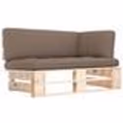 vidaXL Canapé d'angle palette de jardin bois de pin imprégné - TU
