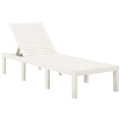 VidaXL 315826 chaise d'extérieur Linge Siège rembourré Plastique Blanc