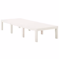 VidaXL 315826 chaise d'extérieur Linge Siège rembourré Plastique Blanc