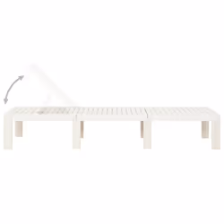 VidaXL 315826 chaise d'extérieur Linge Siège rembourré Plastique Blanc - Vue supplémentaire 4