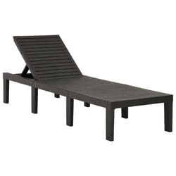 VidaXL 315827 chaise d'extérieur Linge Siège rembourré Plastique Anthracite