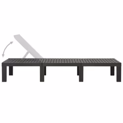 VidaXL 315827 chaise d'extérieur Linge Siège rembourré Plastique Anthracite - Vue supplémentaire 4