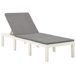 VidaXL 315828 chaise d'extérieur Linge Siège rembourré Plastique Blanc