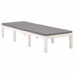VidaXL 315828 chaise d'extérieur Linge Siège rembourré Plastique Blanc