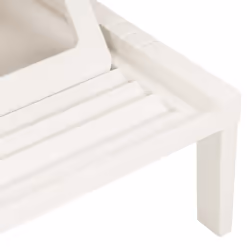 VidaXL 315828 chaise d'extérieur Linge Siège rembourré Plastique Blanc - Vue supplémentaire 7