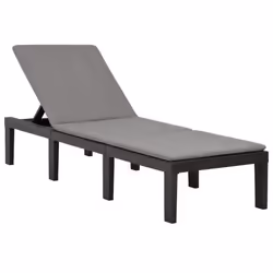 VidaXL 315829, Linge, Siège rembourré, Plastique, Anthracite, Coton, 1950 mm
