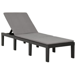 VidaXL 315829 chaise d'extérieur Linge Siège rembourré Plastique Anthracite