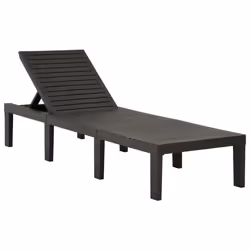 VidaXL 315829 chaise d'extérieur Linge Siège rembourré Plastique Anthracite