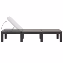 VidaXL 315829 chaise d'extérieur Linge Siège rembourré Plastique Anthracite - Vue supplémentaire 5