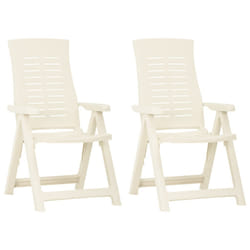 VidaXL 315830 chaise d'extérieur Terrace Plastique Blanc