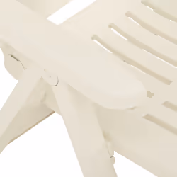 VidaXL 315830 chaise d'extérieur Terrace Plastique Blanc - Vue supplémentaire 8