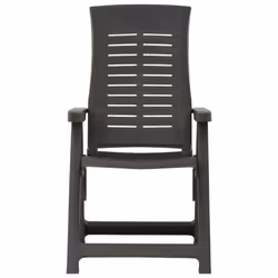 VidaXL 315831 chaise d'extérieur Terrace Plastique Anthracite - Vue supplémentaire 4