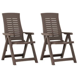 VidaXL 315832 chaise d'extérieur Terrace Plastique Moka