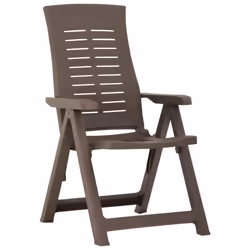 VidaXL 315832 chaise d'extérieur Terrace Plastique Moka