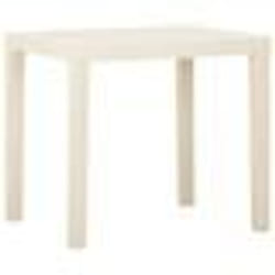 vidaXL Table de jardin Blanc 79x65x72 cm Plastique - TU