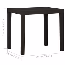 VidaXL 315845 table de jardin Anthracite - Vue supplémentaire 5