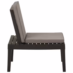VidaXL 315847 chaise d'extérieur Terrace Siège rembourré Plastique Gris