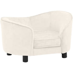 Canapé pour chien Crème 69x49x40 cm Peluche Vidaxl