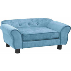 Canapé pour chien Turquoise 72x45x30 cm Peluche Vidaxl