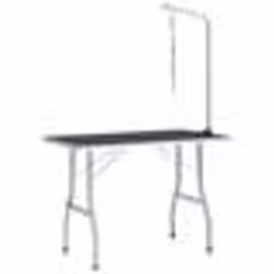 vidaXL Table de toilettage réglable pour chiens avec 1 boucle