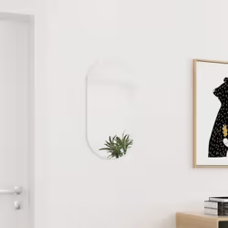 Ajoutez une touche esthétique minimaliste à votre chambre à coucher, salon ou dressing avec ce miroir mural pratique ! Décoré ...