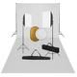 vidaXL Kit de studio photo boîtes à lumière toile de fond réflecteur - TU