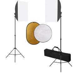 vidaXL Kit de studio photo avec boîte à lumière et réflecteur - TU