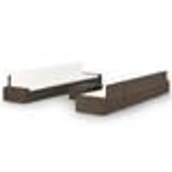 vidaXL Salon de jardin 9 pcs avec coussins Marron Résine tressée - TU