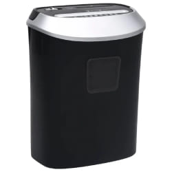 vidaXL Déchiqueteuse de papier 10 feuilles à coupe transversale Noir - TU