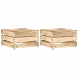 Profitez de votre espace de vie extérieur avec ces tables palette de jardin en bois de pin imprégné ! La table est fabriquée  ...