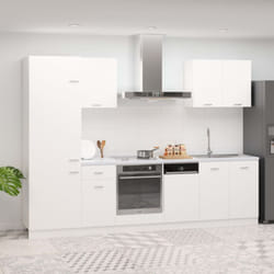 Vidaxl - Ensemble de meubles de cuisine 7 pcs Blanc Aggloméré